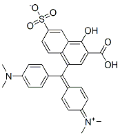 N-[4-[(3-Carboxy-4-hydroxy-6-sulfonato-1-naphthalenyl)[4-(dimethylamino)phenyl]methylene]-2,5-cyclohexadien-1-ylidene]-N-methylmethanaminium