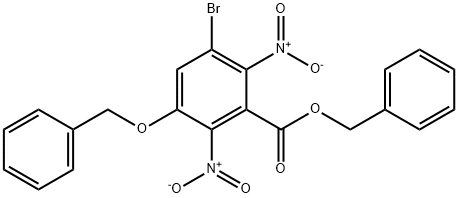 3-BROMO-5-BENZYLOXY-2,6-DINITROBENZOIC ACID BENZYL ESTER Structural