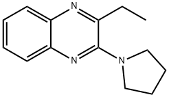 Quinoxaline, 2-ethyl-3-(1-pyrrolidinyl)- (9CI) Structural
