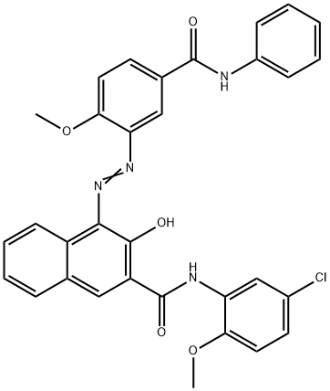 N-(5-chloro-2-methoxyphenyl)-3-hydroxy-4-[[2-methoxy-5-[(phenylamino)carbonyl]phenyl]azo]naphthalene-2-carboxamide       