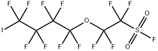 1,1,2,2-TETRAFLUORO-2-(1,1,2,2,3,3,4,4-OCTAFLUORO-4-IODOBUTOXY)ETHANESULFONYL FLUORIDE Structural