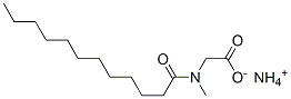 ammonium N-methyl-N-(1-oxododecyl)glycinate Structural