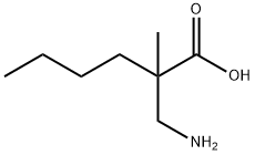 Hexanoic  acid,  2-(aminomethyl)-2-methyl- Structural