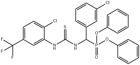 DIPHENYL [(3-CHLOROPHENYL)(([2-CHLORO-5-(TRIFLUOROMETHYL)ANILINO]CARBOTHIOYL)AMINO)METHYL]PHOSPHONATE