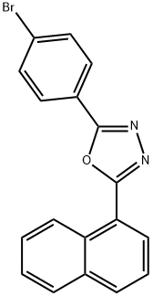 2-(4-BROMOPHENYL)-5-(1-NAPHTHYL)-1,3,4-OXADIAZOLE Structural