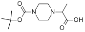 2-(1-TERT-BUTOXYCARBONYLPIPERAZIN-4-YL)PROPIONIC ACID Structural