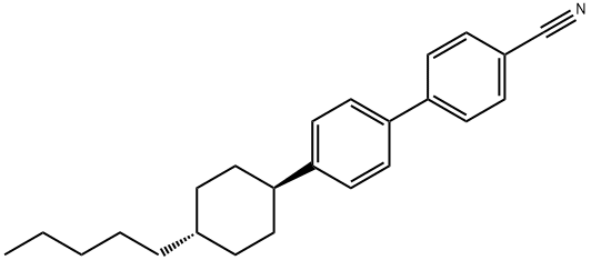 trans-4'-(4-Pentylcyclohexyl)-4-biphenylcarbonitrile Structural