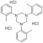 hexahydro-1,3,5-tris(o-tolyl)-1,3,5-triazine trihydrochloride Structural