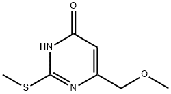 4-HYDROXY-6-METHOXYMETHYL-2-(METHYLTHIO)PYRIMIDINE Structural