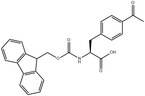 FMOC-DL-4-ACETYLPHENYLALANINE Structural