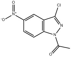 1-(3-CHLORO-5-NITRO-1H-INDAZOL-1-YL)ETHAN-1-ONE Structural