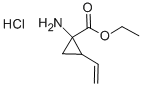 Cyclopropanecarboxylic acid, 1-amino-2-ethenyl-, ethyl ester, hydrochloride (9CI) Structural