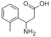 3-AMINO-3-(2-METHYLPHENYL)PROPANOIC ACID Structural