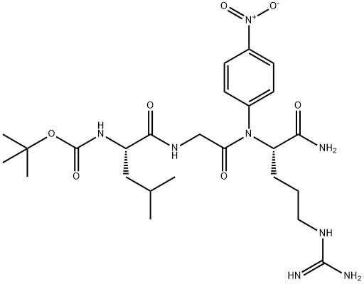 N-T-BOC-LEU-GLY-ARG P-NITROANILIDE Structural