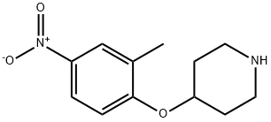 4-(2-METHYL-4-NITRO-PHENOXY)-PIPERIDINE Structural