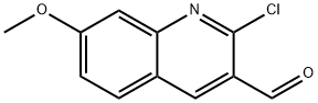 2-CHLORO-7-METHOXY-QUINOLINE-3-CARBALDEHYDE Structural