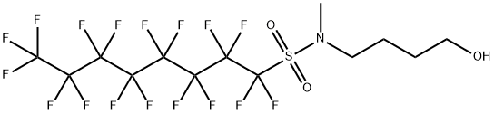 heptadecafluoro-N-(4-hydroxybutyl)-N-methyloctanesulphonamide Structural