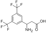 3-AMINO-3-(3,5-BIS-TRIFLUOROMETHYL-PHENYL)-PROPIONIC ACID Structural