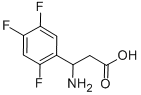 3-AMINO-3-(2,4,5-TRIFLUORO-PHENYL)-PROPIONIC ACID Structural