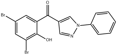 4-(3,5-DIBROMO-2-HYDROXYBENZOYL)-1-PHENYLPYRAZOLE