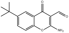 2-AMINO-6-TERT-BUTYL-3-FORMYLCHROMONE Structural