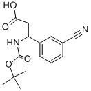 3-[(tert-butoxycarbonyl)amino]-3-(3-cyanophenyl)propanoic acid