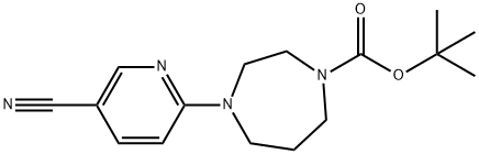 5-CYANO-2-[4-BUTOXYCARBONYL-1-(1,4-DIAZEPENYL)]-PYRIDINE Structural