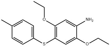 2,5-Diethoxy-4-((4-methylphenyl)thio)aniline Structural