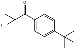 1-[4-(1,1-dimethylethyl)phenyl]-2-hydroxy-2-methylpropan-1-one Structural