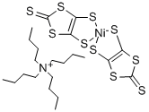 TETRA-N-BUTYLAMMONIUM BIS(1,3-DITHIOLE-2-THIONE-4,5-DITHIOLATO) NICKEL (III) COMPLEX