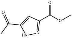 1H-Pyrazole-3-carboxylic acid, 5-acetyl-, methyl ester (9CI) Structural