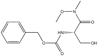 BENZYL (S)-1-(N-METHOXY-N-METHYLCARBAMOYL)-2-HYDROXYETHYLCARBAMATE Structural