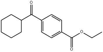 4-CARBOETHOXYPHENYL CYCLOHEXYL KETONE Structural