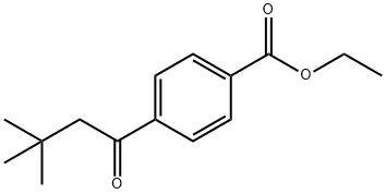 4'-CARBOETHOXY-3,3-DIMETHYLBUTYROPHENONE Structural