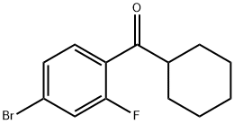 4-BROMO-2-FLUOROPHENYL CYCLOHEXYL KETONE Structural