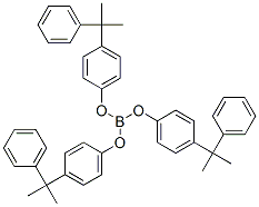 tris[p-(1-methyl-1-phenylethyl)phenol], triester with boric acid Structural