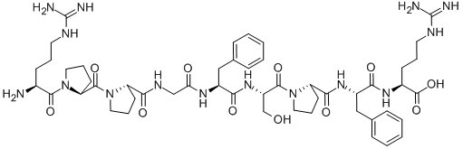 BRADYKININ, ACETATE SALT, 98 Structural