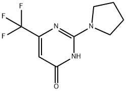 2-PYRROLIDIN-1-YL-6-TRIFLUOROMETHYL-PYRIMIDIN-4-OL Structural