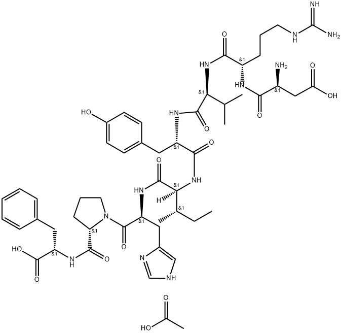 ASP-ARG-VAL-TYR-ILE-HIS-PRO-PHE ACETATE SALT