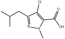 4-CHLORO-1-METHYL-3-(2-METHYLPROPYL)-1H-PYRAZOLE-5-CARBOXYLIC ACID