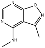 Isoxazolo[5,4-d]pyrimidin-4-amine, N,3-dimethyl- (9CI) Structural