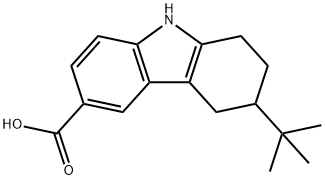 3-tert-Butyl-2,3,4,9-tetrahydro-1H-carbazole-6-carboxylic acid Structural