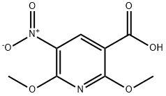 2,6-Dimethoxy-5-nitropyridine-3-carboxylic Acid Structural