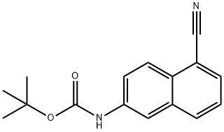 TERT-BUTYL (5-CYANO-2-NAPHTHYL)CARBAMATE Structural