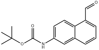 TERT-BUTYL (5-FORMYL-2-NAPHTHYL)CARBAMATE Structural