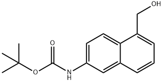 TERT-BUTYL [5-(HYDROXYMETHYL)-2-NAPHTHYL]CARBAMATE Structural