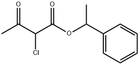 1-phenylethyl 2-chloroacetoacetate Structural