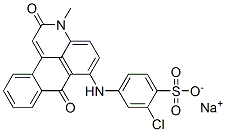 2-Chloro-4-[(2,7-dihydro-3-methyl-2,7-dioxo-3H-dibenz[f,ij]isoquinolin-6-yl)amino]benzenesulfonic acid sodium salt