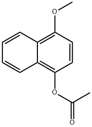 1-METHOXYNAPHTHALEN-4-YL ACETATE Structural