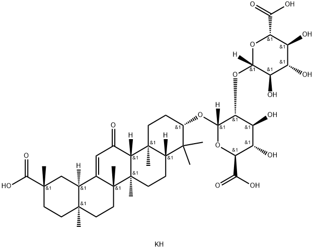 Dipotassium glycyrrhizinate Structural